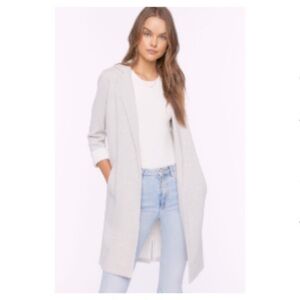 Forever21 fleece longline blazer